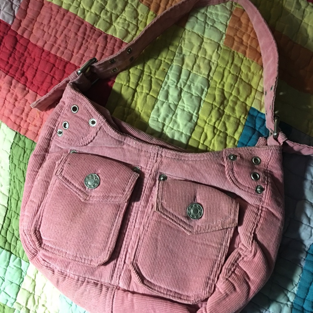 *FREE w/ $30 Bundle Sm Pink Corduroy Shoulder Bag
